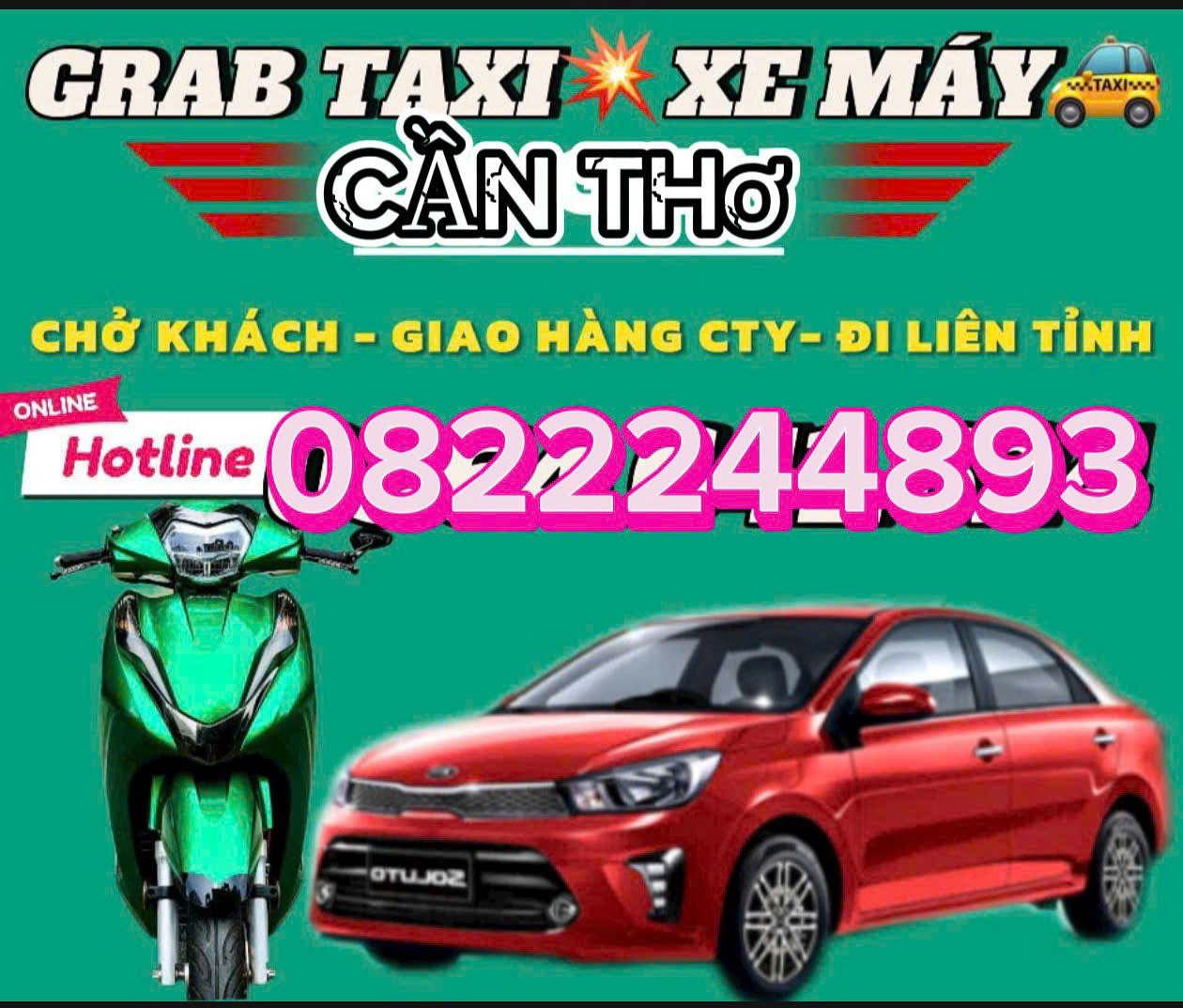 TỔNG ĐÀI ĐẶT XE GRAB TAXI TỈNH CẦN THƠ