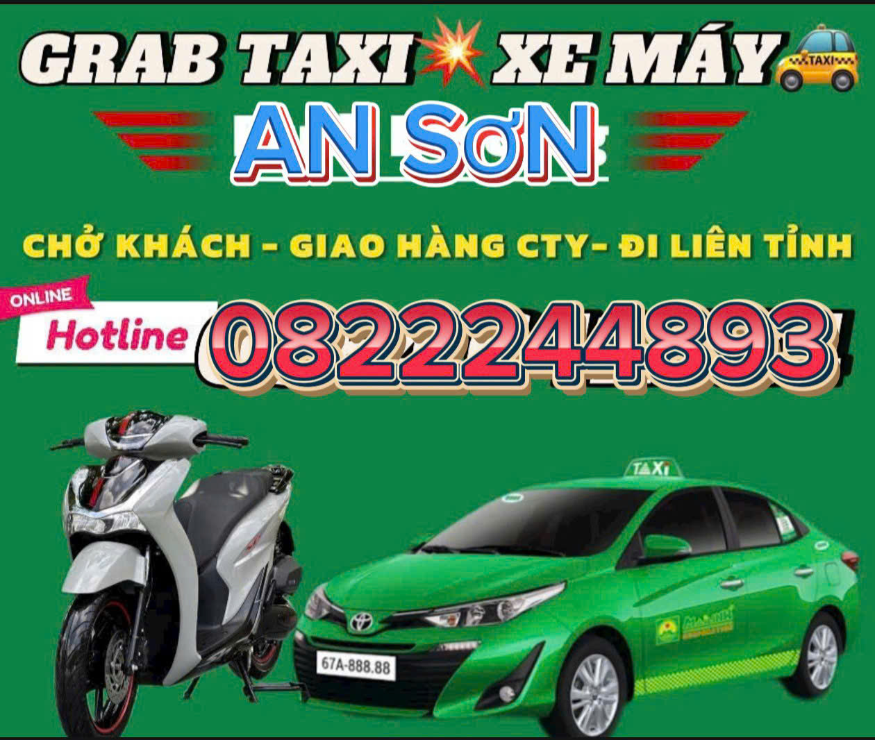 TỔNG ĐÀI ĐẶT XE GRAB TAXI AN SƠN,THUẬN AN