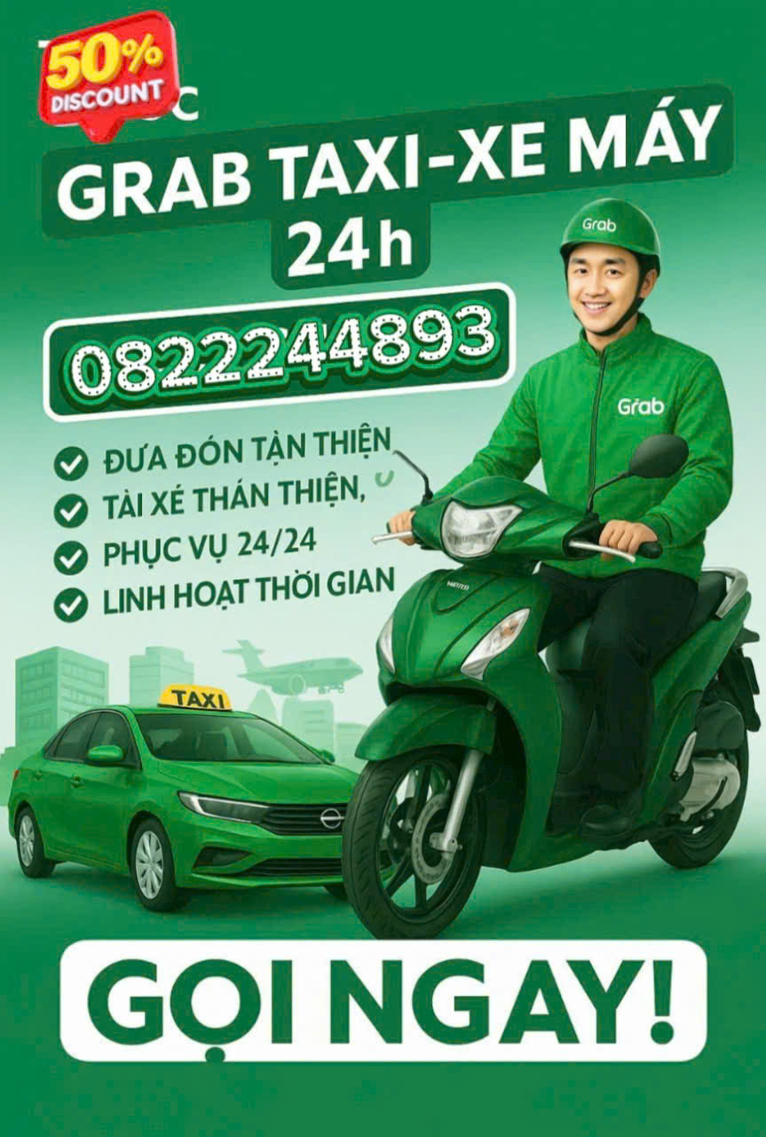 Dịch Vụ XE ÔM GRAB Tỉnh BÌNH DƯƠNG