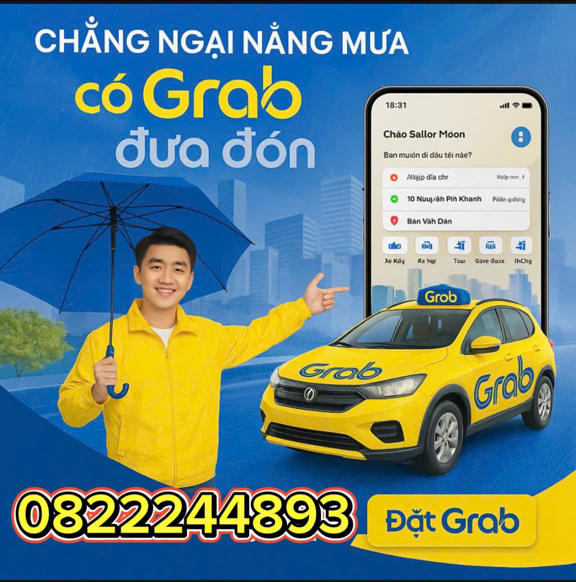 Dịch Vụ GRAB XE ÔM TIỀN GIANG