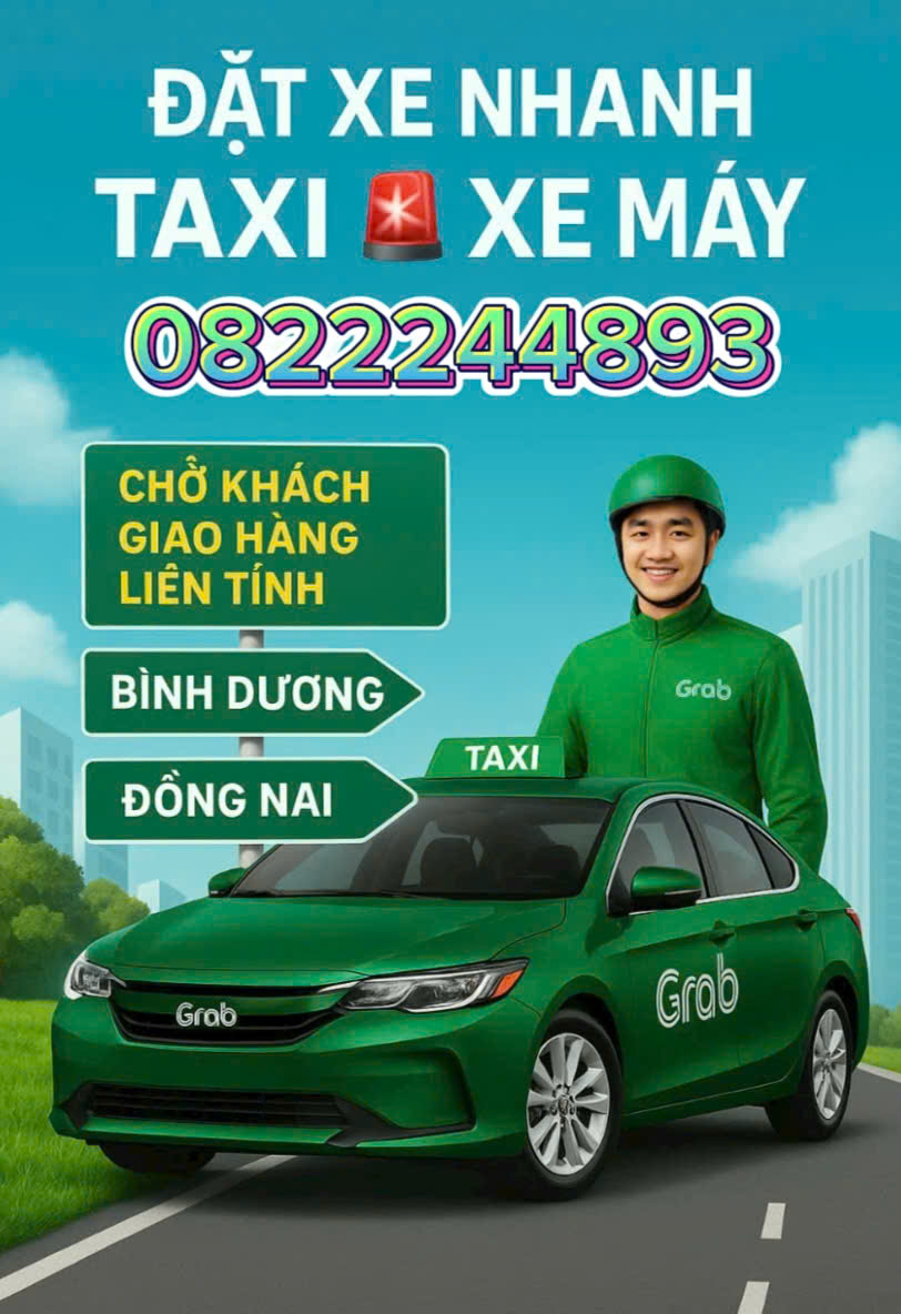 Dịch Vụ XE ÔM GRAB Tỉnh TÂY NINH