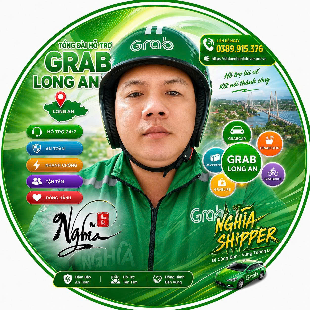 Grab Long An Hỗ Trợ Đặt Xe 24/7