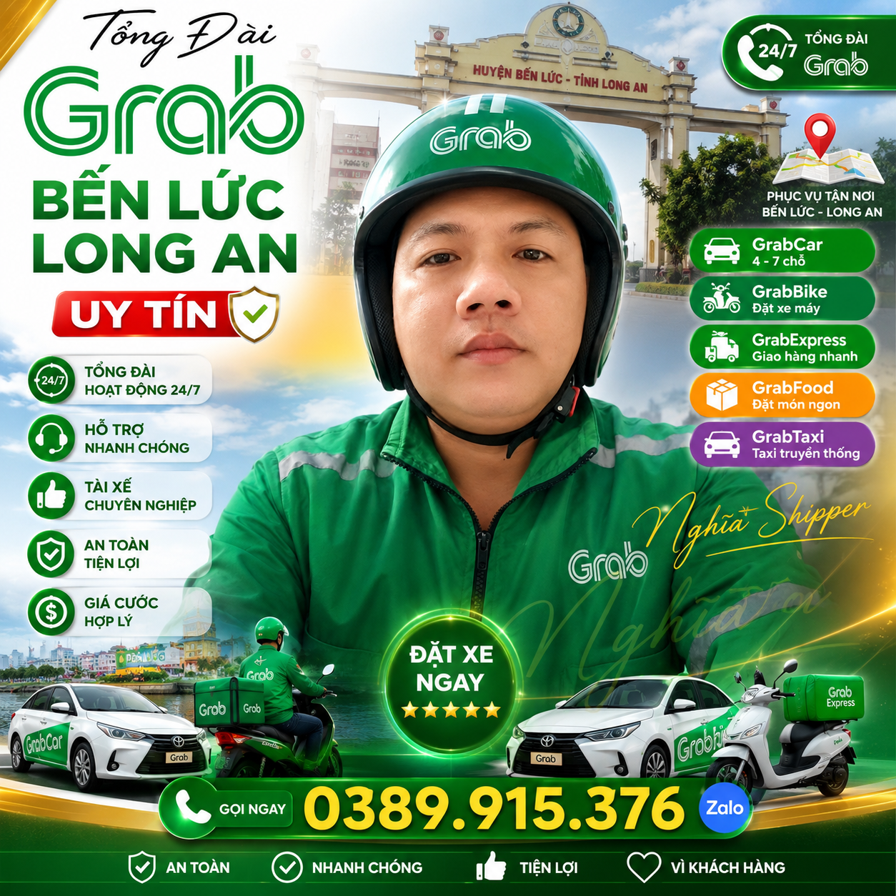 Grab Bến Lức Tây Ninh Đi TP.HCM