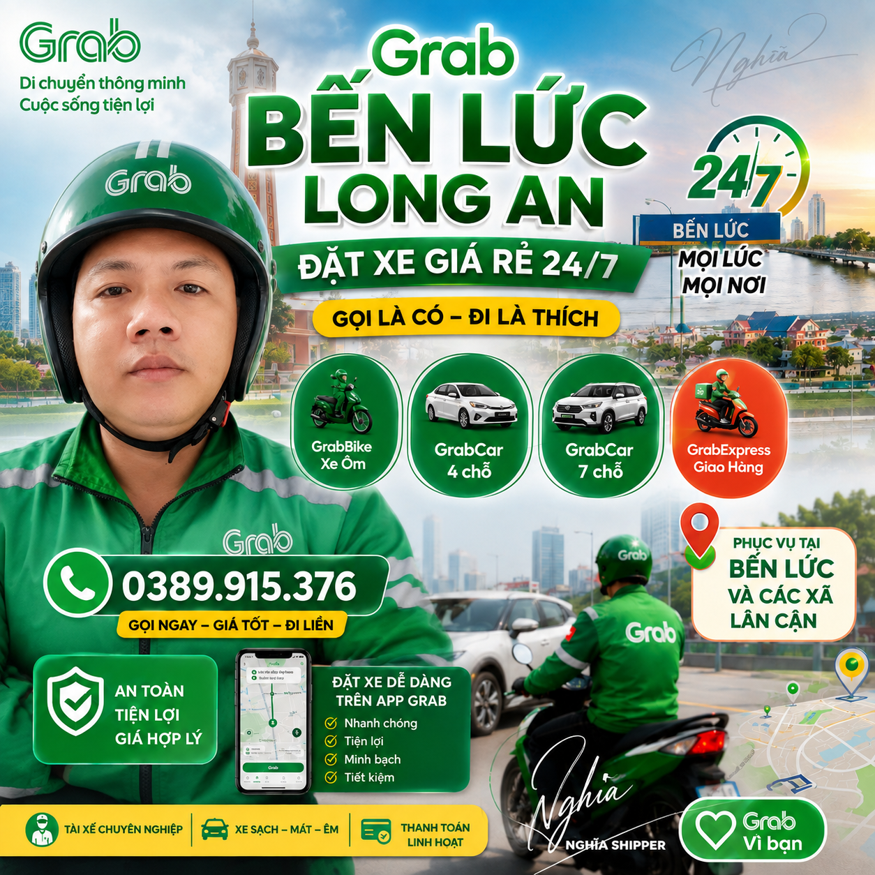 Grab Bến Lức Tây Ninh Xe 7 Chỗ